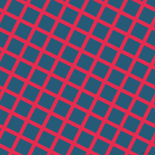 63/153 degree angle diagonal checkered chequered lines, 16 pixel line width, 57 pixel square size, Amaranth and Orient plaid checkered seamless tileable