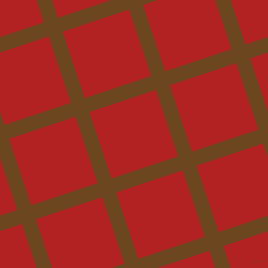 18/108 degree angle diagonal checkered chequered lines, 49 pixel line width, 233 pixel square size, Antique Brass and Fire Brick plaid checkered seamless tileable