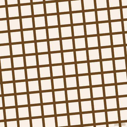 6/96 degree angle diagonal checkered chequered lines, 8 pixel lines width, 33 pixel square size, Antique Brass and Linen plaid checkered seamless tileable