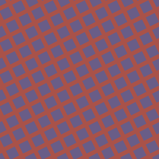 27/117 degree angle diagonal checkered chequered lines, 15 pixel line width, 35 pixel square size, Apple Blossom and Kimberly plaid checkered seamless tileable