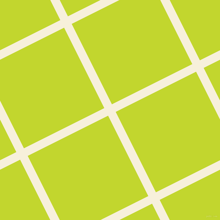 27/117 degree angle diagonal checkered chequered lines, 27 pixel line width, 286 pixel square size, Apricot White and Fuego plaid checkered seamless tileable