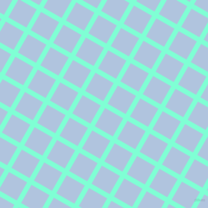 60/150 degree angle diagonal checkered chequered lines, 17 pixel lines width, 71 pixel square size, Aquamarine and Light Steel Blue plaid checkered seamless tileable