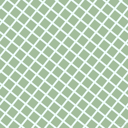 51/141 degree angle diagonal checkered chequered lines, 7 pixel line width, 31 pixel square size, Azure and Spring Rain plaid checkered seamless tileable
