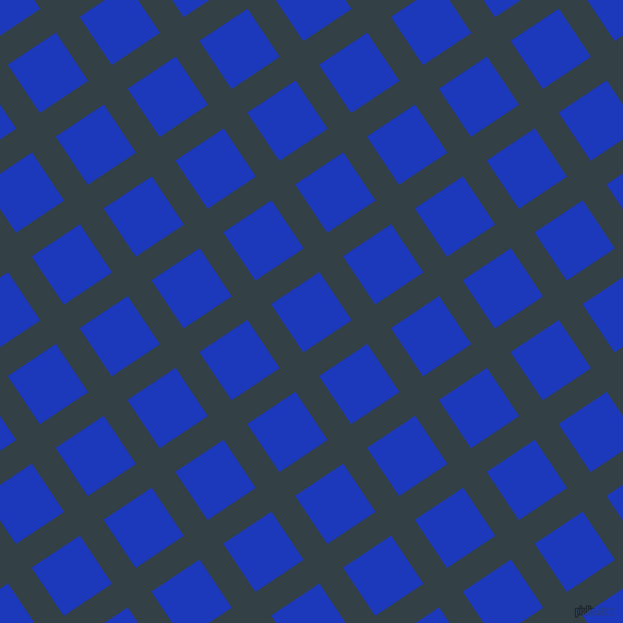 34/124 degree angle diagonal checkered chequered lines, 26 pixel line width, 53 pixel square size, Big Stone and Persian Blue plaid checkered seamless tileable