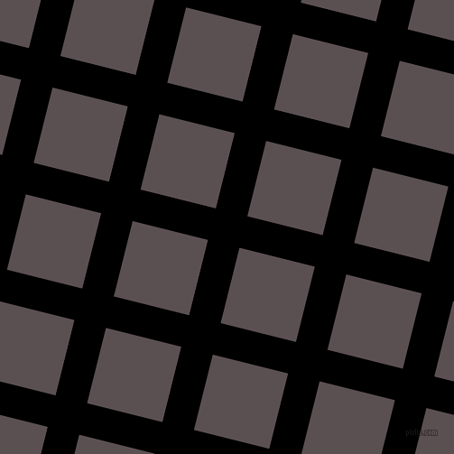 76/166 degree angle diagonal checkered chequered lines, 36 pixel line width, 86 pixel square size, Black and Don Juan plaid checkered seamless tileable
