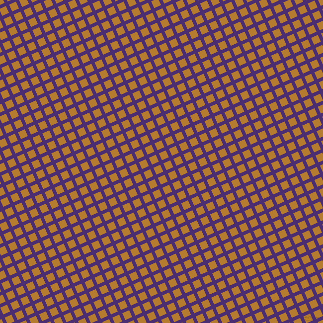 24/114 degree angle diagonal checkered chequered lines, 7 pixel lines width, 15 pixel square size, Blue Diamond and Mandalay plaid checkered seamless tileable