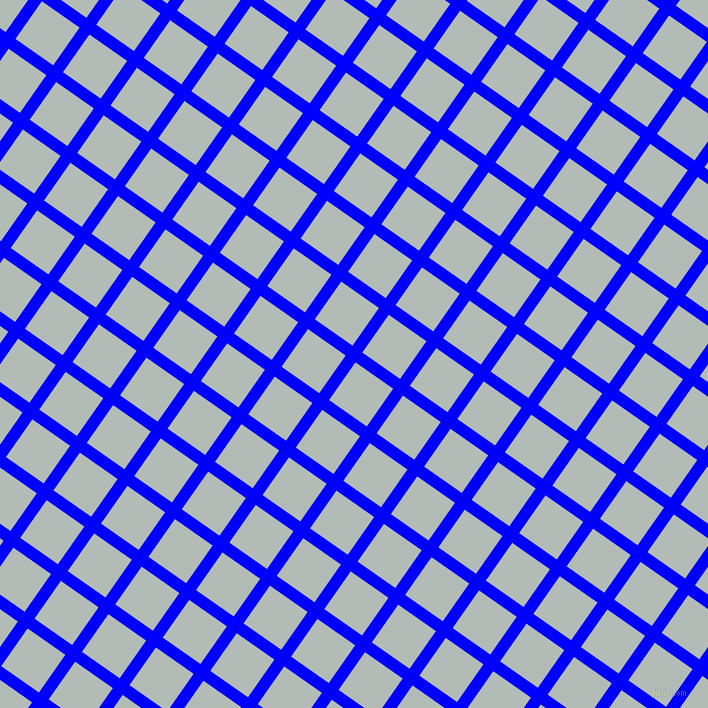 55/145 degree angle diagonal checkered chequered lines, 12 pixel line width, 46 pixel square size, Blue and Loblolly plaid checkered seamless tileable