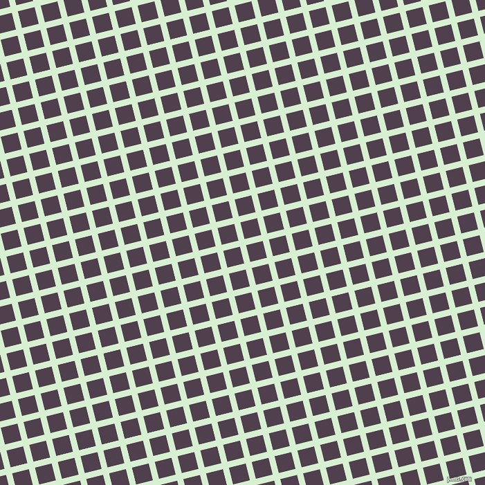 14/104 degree angle diagonal checkered chequered lines, 9 pixel line width, 25 pixel square size, Blue Romance and Purple Taupe plaid checkered seamless tileable