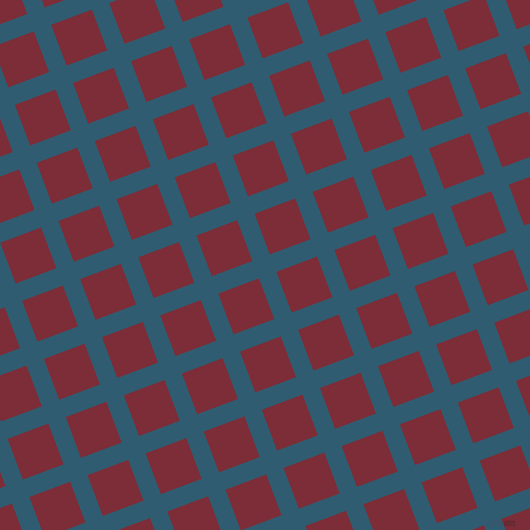 21/111 degree angle diagonal checkered chequered lines, 26 pixel line width, 61 pixel square size, Blumine and Paprika plaid checkered seamless tileable