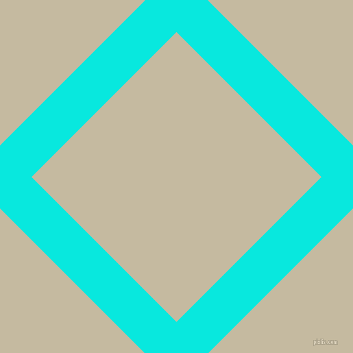 45/135 degree angle diagonal checkered chequered lines, 65 pixel lines width, 299 pixel square size, Bright Turquoise and Sisal plaid checkered seamless tileable