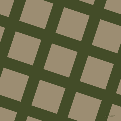 72/162 degree angle diagonal checkered chequered lines, 39 pixel line width, 94 pixel square size, Bronzetone and Pale Oyster plaid checkered seamless tileable