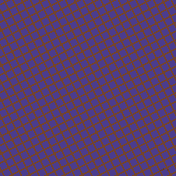 27/117 degree angle diagonal checkered chequered lines, 5 pixel lines width, 20 pixel square size, Bull Shot and Blue Gem plaid checkered seamless tileable
