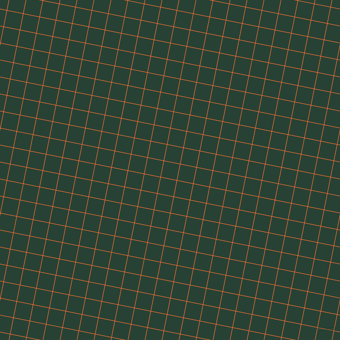 79/169 degree angle diagonal checkered chequered lines, 1 pixel line width, 32 pixel square size, Burnt Orange and English Holly plaid checkered seamless tileable