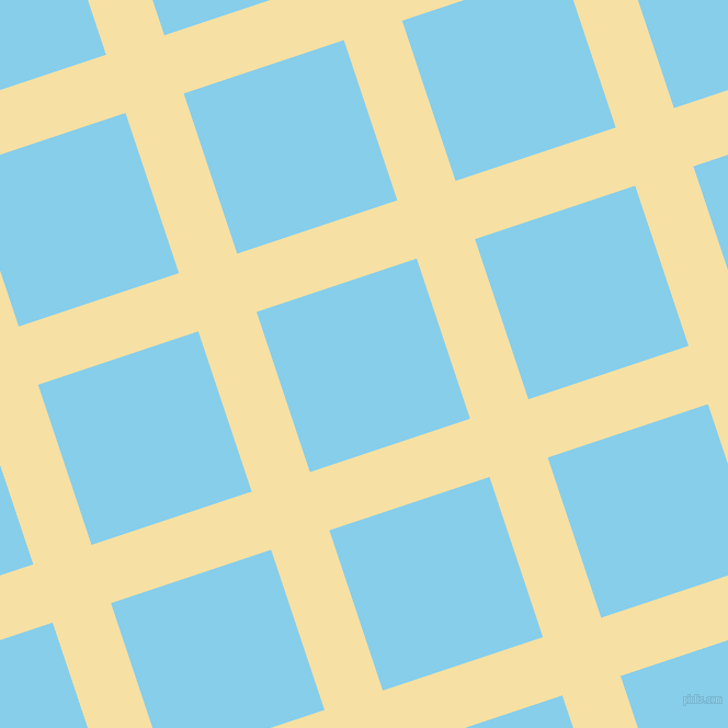 18/108 degree angle diagonal checkered chequered lines, 56 pixel lines width, 154 pixel square size, Buttermilk and Sky Blue plaid checkered seamless tileable