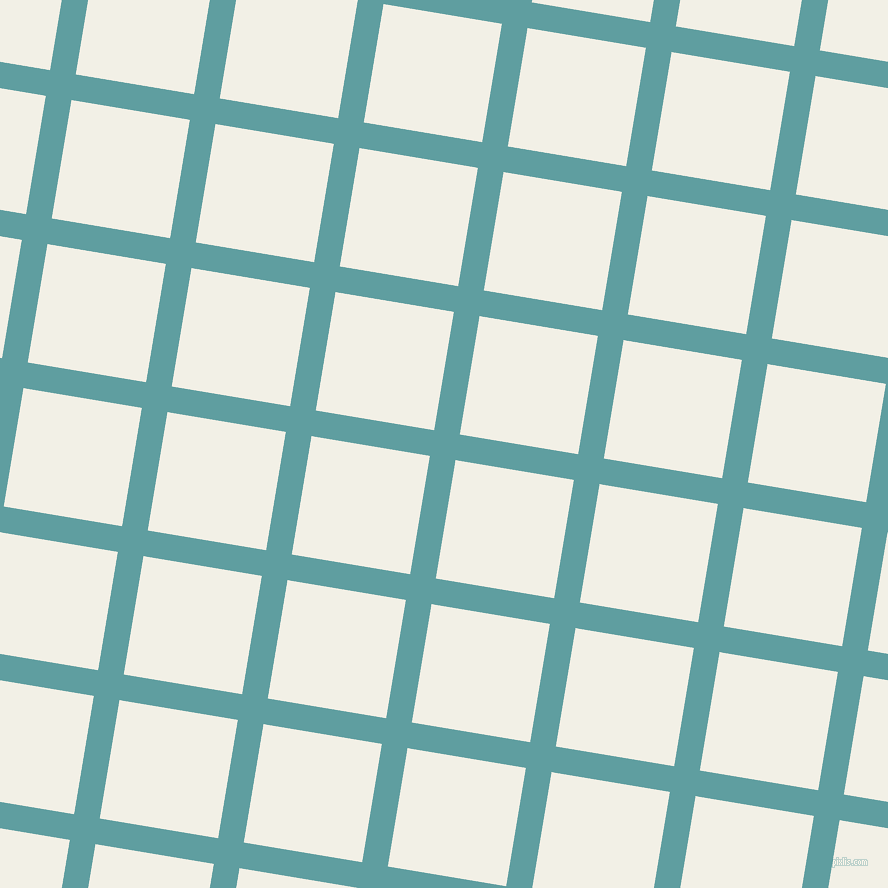 81/171 degree angle diagonal checkered chequered lines, 26 pixel line width, 120 pixel square size, Cadet Blue and Alabaster plaid checkered seamless tileable