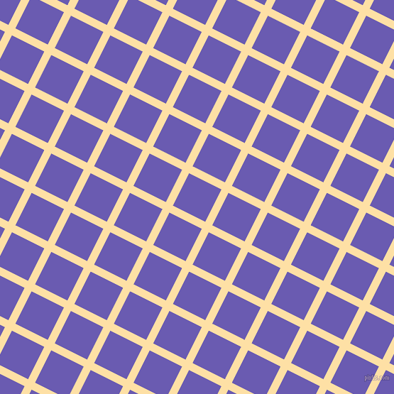 63/153 degree angle diagonal checkered chequered lines, 11 pixel lines width, 51 pixel square size, Cape Honey and Blue Marguerite plaid checkered seamless tileable