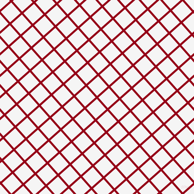 42/132 degree angle diagonal checkered chequered lines, 7 pixel lines width, 48 pixel square size, Carmine and White Smoke plaid checkered seamless tileable