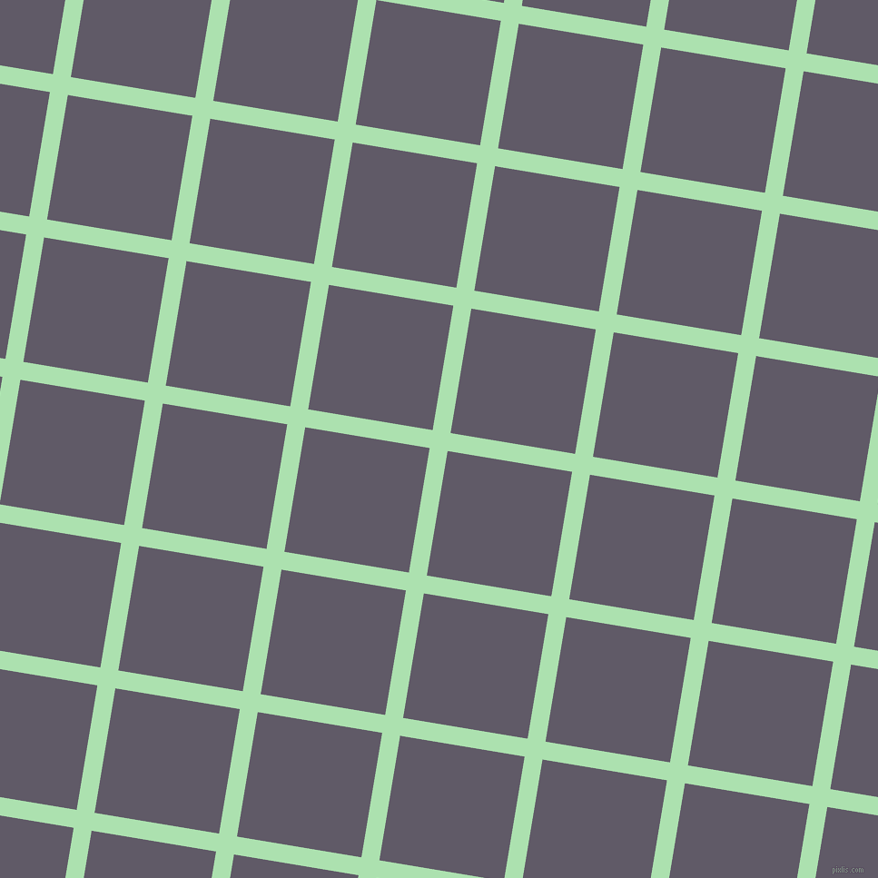 81/171 degree angle diagonal checkered chequered lines, 20 pixel lines width, 139 pixel square size, Celadon and Mobster plaid checkered seamless tileable
