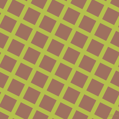 63/153 degree angle diagonal checkered chequered lines, 15 pixel line width, 47 pixel square size, Celery and Toast plaid checkered seamless tileable