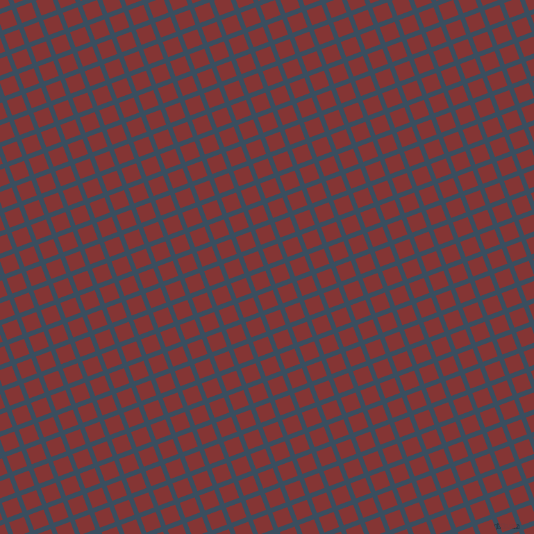 21/111 degree angle diagonal checkered chequered lines, 7 pixel lines width, 23 pixel square size, Cello and Tall Poppy plaid checkered seamless tileable