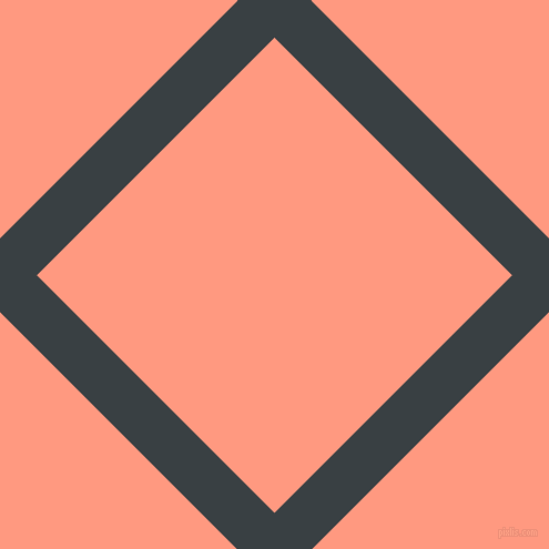 45/135 degree angle diagonal checkered chequered lines, 47 pixel line width, 303 pixel square size, Charade and Vivid Tangerine plaid checkered seamless tileable