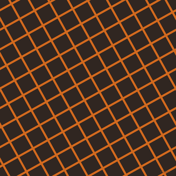 29/119 degree angle diagonal checkered chequered lines, 7 pixel lines width, 51 pixel square size, Chocolate and Wood Bark plaid checkered seamless tileable
