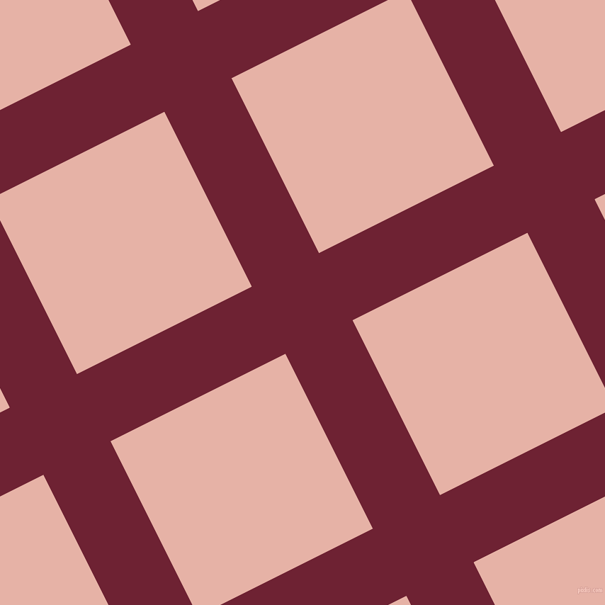 27/117 degree angle diagonal checkered chequered lines, 106 pixel lines width, 276 pixel square size, Claret and Shilo plaid checkered seamless tileable