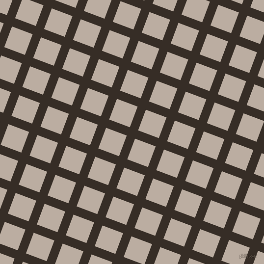 69/159 degree angle diagonal checkered chequered lines, 18 pixel line width, 45 pixel square size, Coffee Bean and Silk plaid checkered seamless tileable