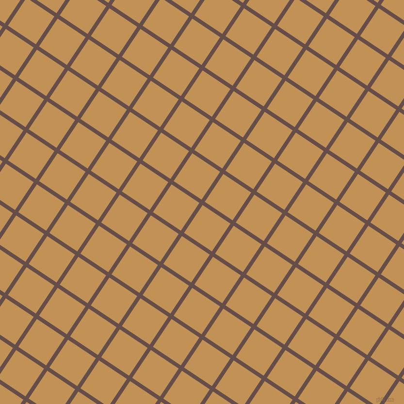 56/146 degree angle diagonal checkered chequered lines, 8 pixel lines width, 69 pixel square size, Congo Brown and Twine plaid checkered seamless tileable