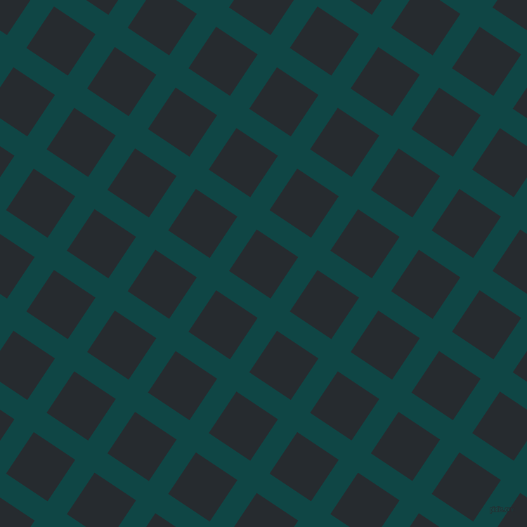 56/146 degree angle diagonal checkered chequered lines, 33 pixel lines width, 71 pixel square size, Cyprus and Blue Charcoal plaid checkered seamless tileable