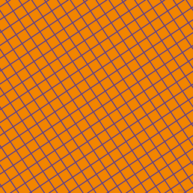 34/124 degree angle diagonal checkered chequered lines, 4 pixel line width, 37 pixel square size, Daisy Bush and Tangerine plaid checkered seamless tileable