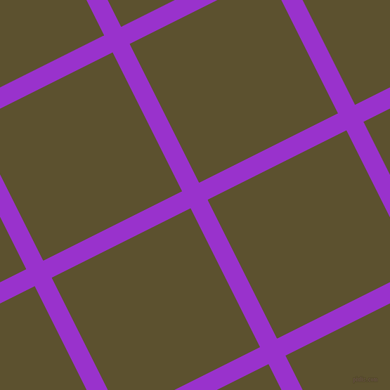 27/117 degree angle diagonal checkered chequered lines, 27 pixel line width, 221 pixel square size, Dark Orchid and West Coast plaid checkered seamless tileable