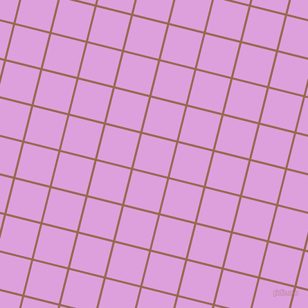 76/166 degree angle diagonal checkered chequered lines, 3 pixel lines width, 51 pixel square size, Dark Tan and Plum plaid checkered seamless tileable