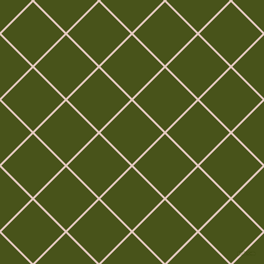 45/135 degree angle diagonal checkered chequered lines, 4 pixel line width, 92 pixel square size, Dust Storm and Verdun Green plaid checkered seamless tileable