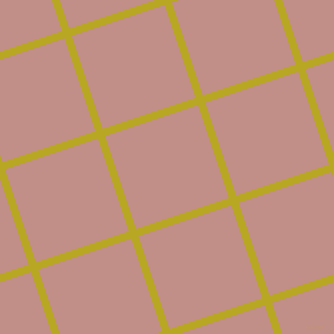 18/108 degree angle diagonal checkered chequered lines, 15 pixel lines width, 192 pixel square size, Earls Green and Oriental Pink plaid checkered seamless tileable