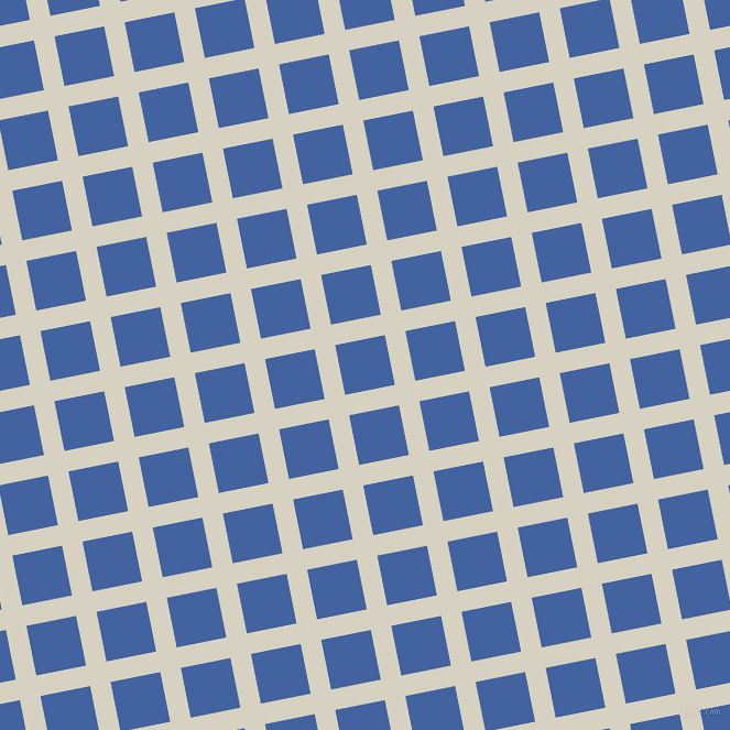 11/101 degree angle diagonal checkered chequered lines, 19 pixel lines width, 46 pixel square sizeEcru White and Mariner plaid checkered seamless tileable