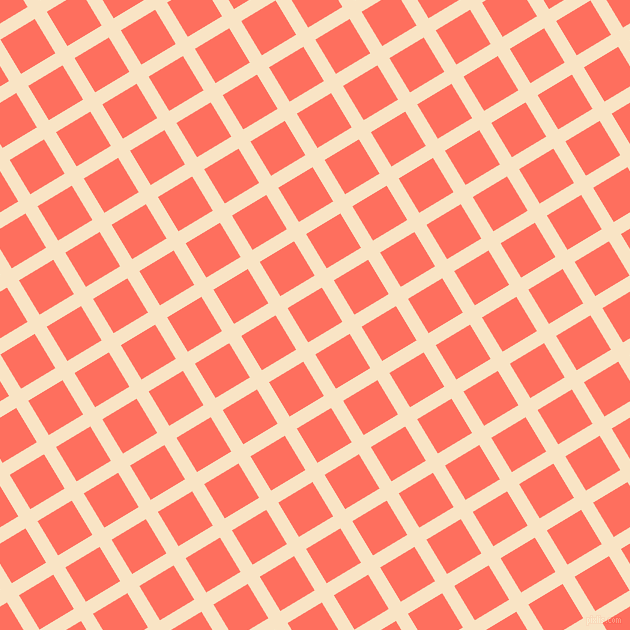 31/121 degree angle diagonal checkered chequered lines, 14 pixel line width, 40 pixel square size, Egg Sour and Bittersweet plaid checkered seamless tileable