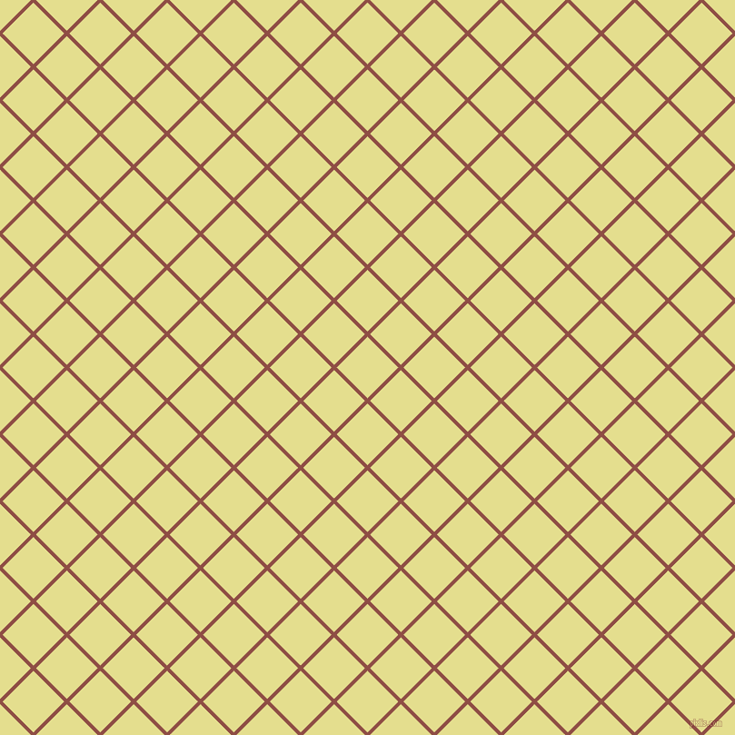 45/135 degree angle diagonal checkered chequered lines, 4 pixel line width, 48 pixel square size, El Salva and Primrose plaid checkered seamless tileable