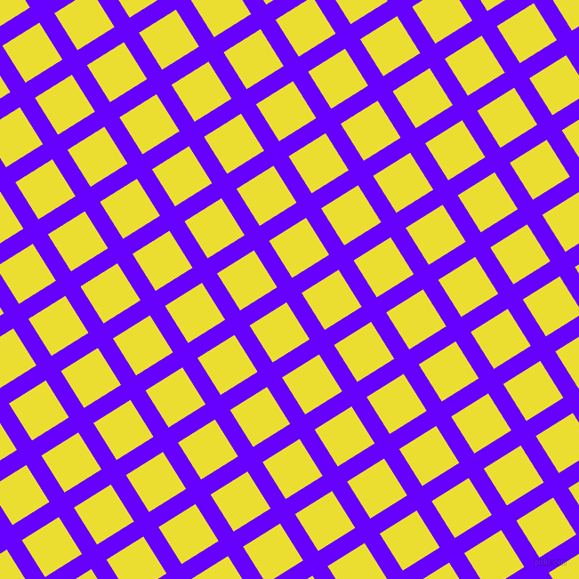 32/122 degree angle diagonal checkered chequered lines, 20 pixel line width, 49 pixel square size, Electric Indigo and Golden Fizz plaid checkered seamless tileable