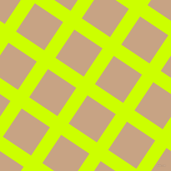 56/146 degree angle diagonal checkered chequered lines, 57 pixel lines width, 143 pixel square size, Electric Lime and Rodeo Dust plaid checkered seamless tileable