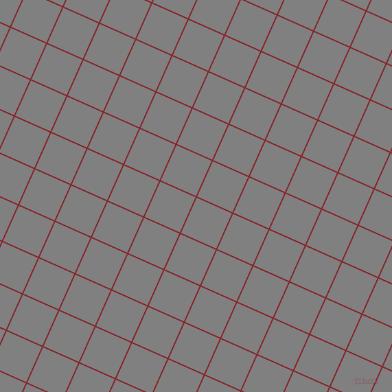 66/156 degree angle diagonal checkered chequered lines, 2 pixel lines width, 56 pixel square size, Flame Red and Grey plaid checkered seamless tileable