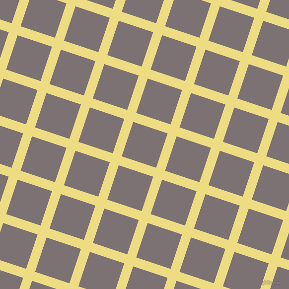72/162 degree angle diagonal checkered chequered lines, 19 pixel line width, 73 pixel square size, Flax and Empress plaid checkered seamless tileable