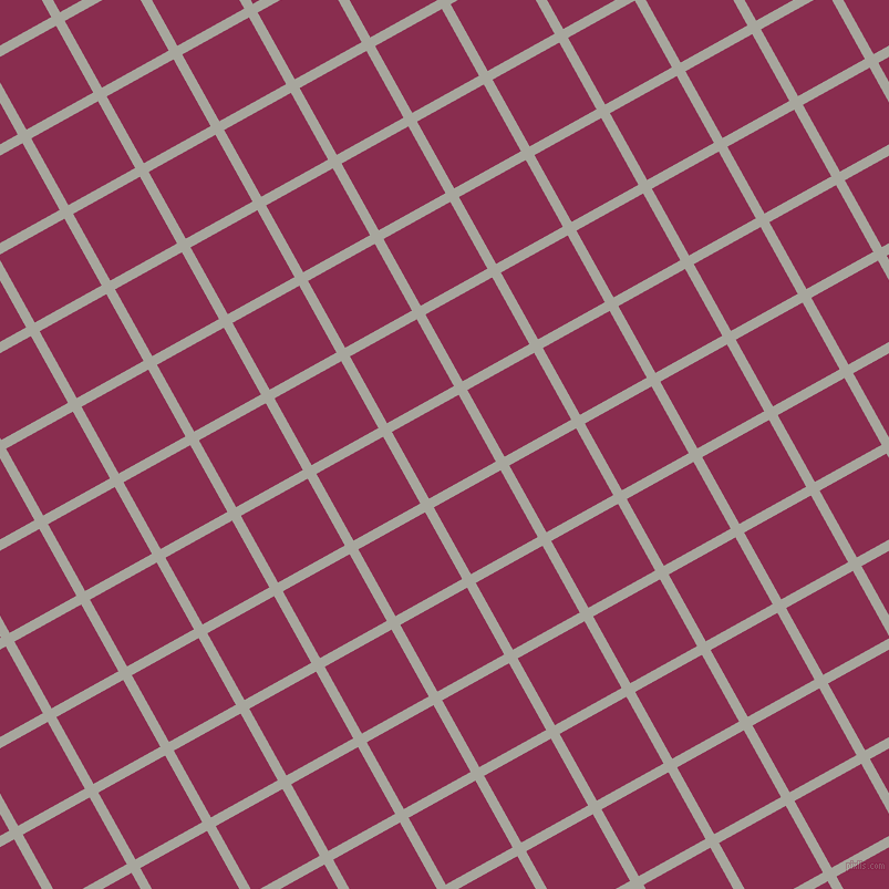 29/119 degree angle diagonal checkered chequered lines, 9 pixel line width, 69 pixel square size, Foggy Grey and Disco plaid checkered seamless tileable