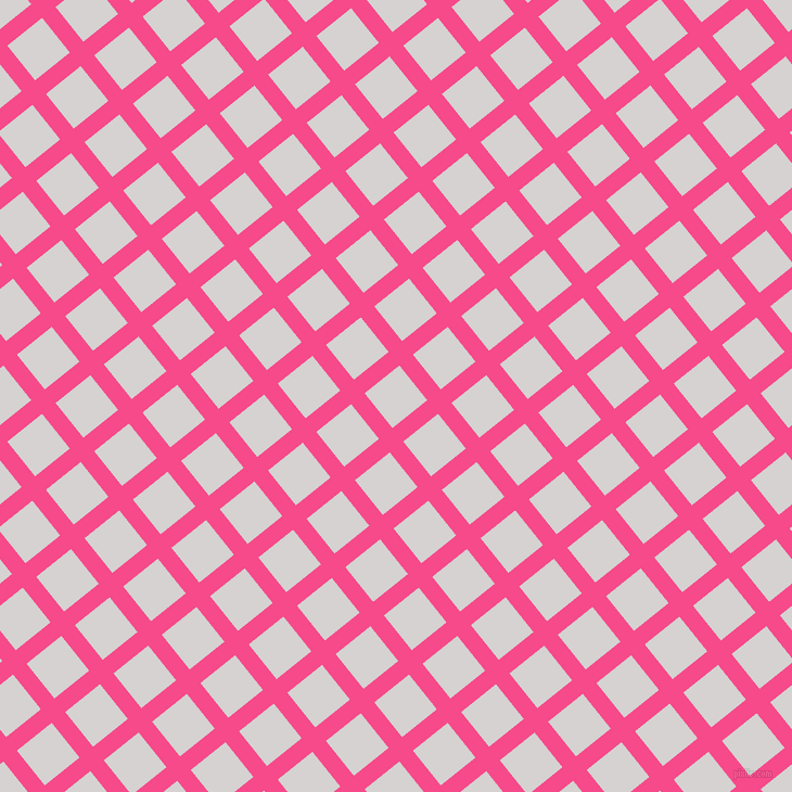 39/129 degree angle diagonal checkered chequered lines, 16 pixel lines width, 41 pixel square size, French Rose and Mercury plaid checkered seamless tileable