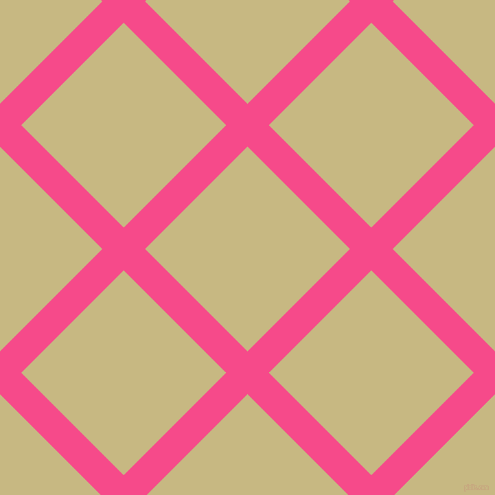 45/135 degree angle diagonal checkered chequered lines, 44 pixel line width, 211 pixel square size, French Rose and Yuma plaid checkered seamless tileable