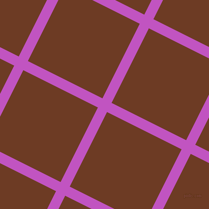 63/153 degree angle diagonal checkered chequered lines, 20 pixel line width, 164 pixel square size, Fuchsia and New Amber plaid checkered seamless tileable