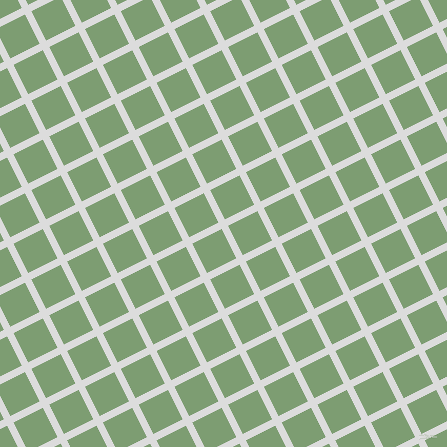 27/117 degree angle diagonal checkered chequered lines, 14 pixel line width, 64 pixel square size, Gainsboro and Amulet plaid checkered seamless tileable