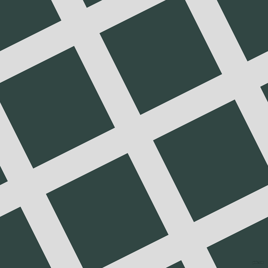 27/117 degree angle diagonal checkered chequered lines, 92 pixel line width, 296 pixel square size, Gainsboro and Firefly plaid checkered seamless tileable