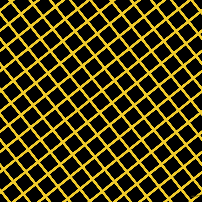 39/129 degree angle diagonal checkered chequered lines, 11 pixel line width, 55 pixel square size, Golden Dream and Black plaid checkered seamless tileable