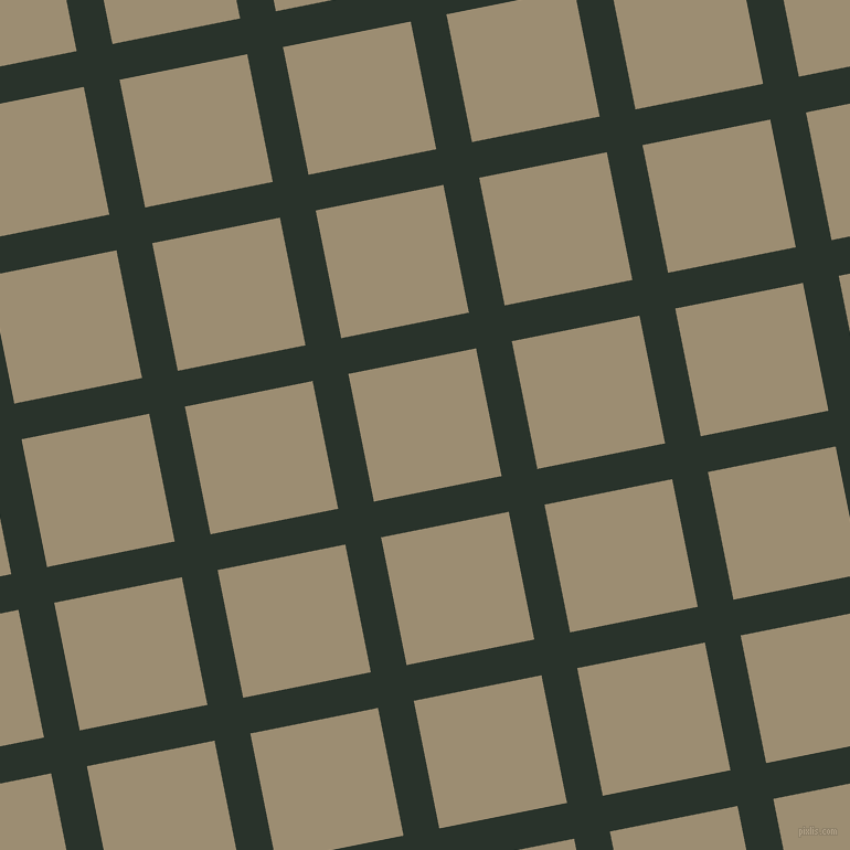 11/101 degree angle diagonal checkered chequered lines, 33 pixel lines width, 118 pixel square size, Gordons Green and Pale Oyster plaid checkered seamless tileable